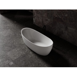 Ванна из искусственного камня Vincea VBT-6S03MW, 1700*800*630, белый мат., слив-перелив в комплекте