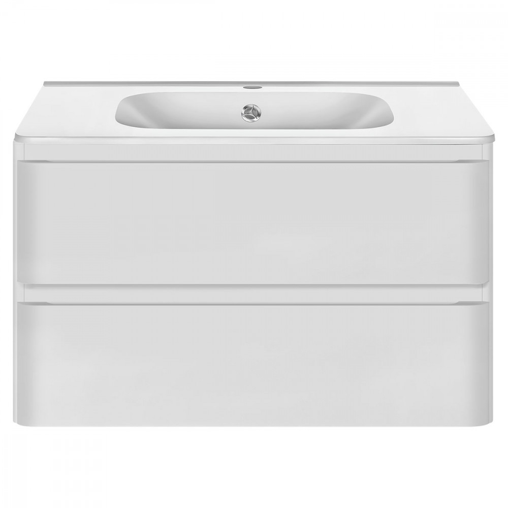 База под раковину Vico 800 подвесная, 2 выкатных ящика soft close, G.White