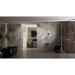 Душевая стойка Inspire VSFS-3I12TCH термостатическая с изливом, 30см верх.душ, хром