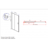 Душевая дверь Garda VDS-1G160CL, 1600, хром, стекло прозрачное