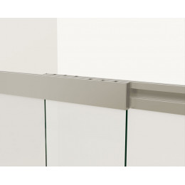 Душевая шторка на ванну, 1000*1450, матовый черный, стекло прозрачное, VSB-1E100CLB