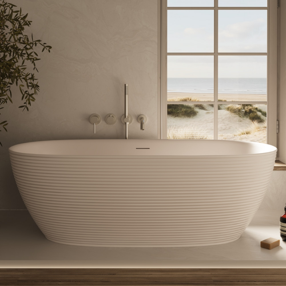 Ванна акриловая Vincea VBT-701-1700MW, 1700*800*585, цвет белый мат., щелевой перелив, слив белый