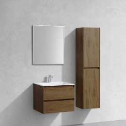 База под раковину Luka 600 подвесная, 2 выкатных ящика soft-close, T.Oak