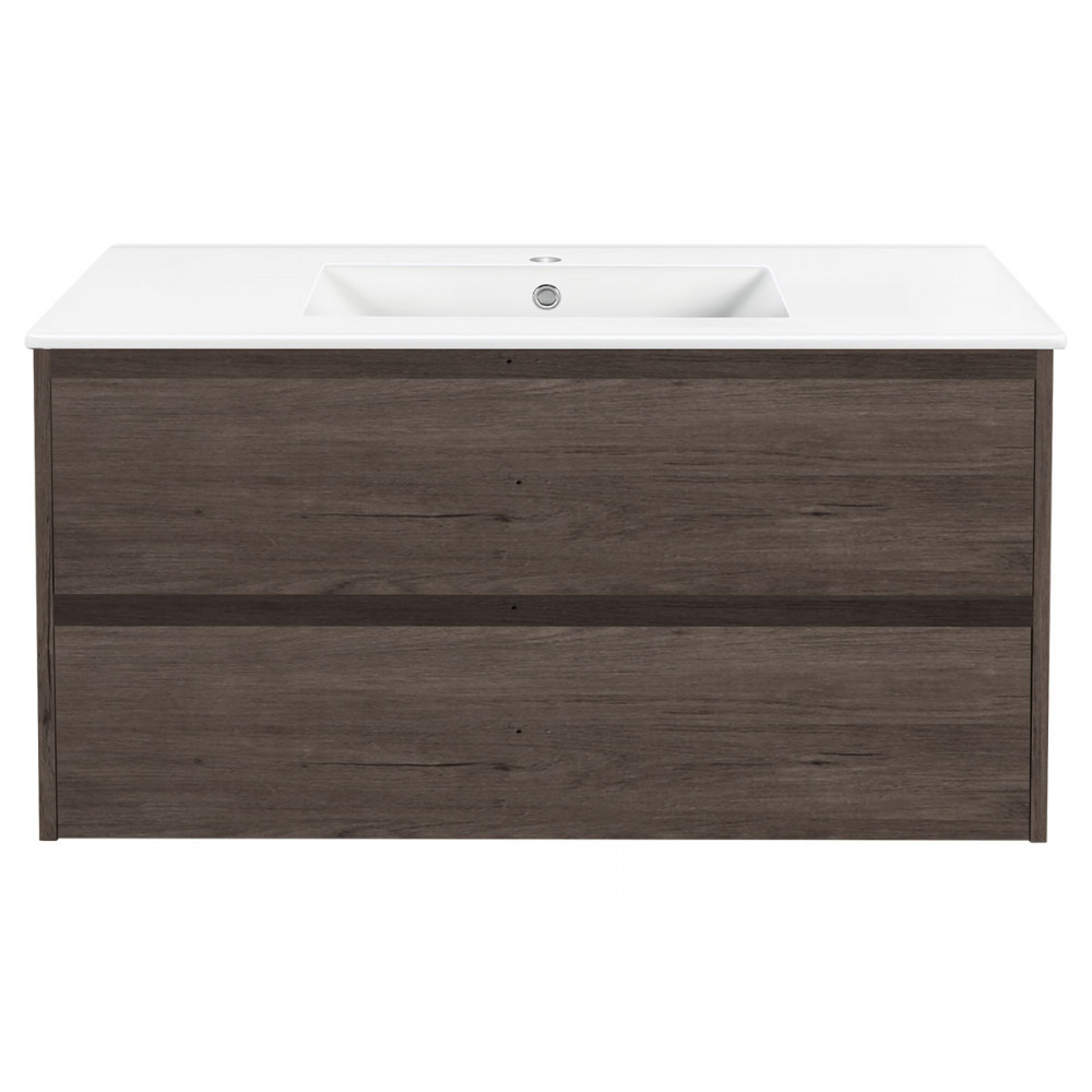 База под раковину Gio 1000 подвесная, 2 выкатных ящика soft-close, R.Oak