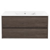 База под раковину Gio 1000 подвесная, 2 выкатных ящика soft-close, R.Oak