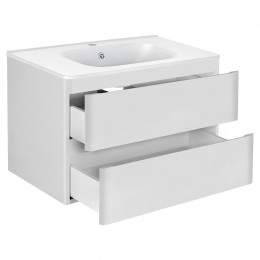 База под раковину Vico 800 подвесная, 2 выкатных ящика soft close, G.White