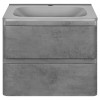 База под раковину Vico 600 подвесная, 2 выкатных ящика soft close, Beton