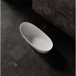 Ванна из искусственного камня Vincea VBT-6S03MW, 1700*800*630, белый мат., слив-перелив в комплекте