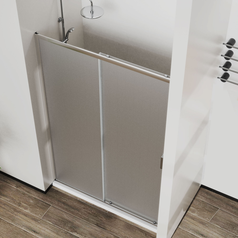 Душевая дверь City VDS-5CT120MT, 1200, хром, стекло текстурное
