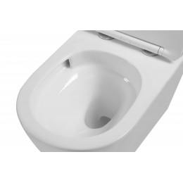 Унитаз подвесной Globo VT1-14ST Tornado, цвет белый, ультратонкое сиденье soft-close