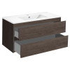 База под раковину Gio 1000 подвесная, 2 выкатных ящика soft-close, R.Oak