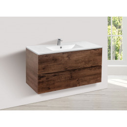 База под керамическую раковину Mia 1000 подвесная, 2 выкатных ящика soft close, R.Wood