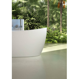 Ванна из искусственного камня Vincea VBT-6S03MW, 1700*800*630, белый мат., слив-перелив в комплекте