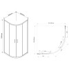 Душевой уголок Garda VSQ-1G800CH, 800*800, хром, стекло шиншилла