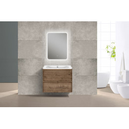 База под раковину Vico 600 подвесная, 2 выкатных ящика soft close, V.Oak