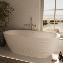 Ванна акриловая Vincea VBT-701-1700MW, 1700*800*585, цвет белый мат., щелевой перелив, слив белый