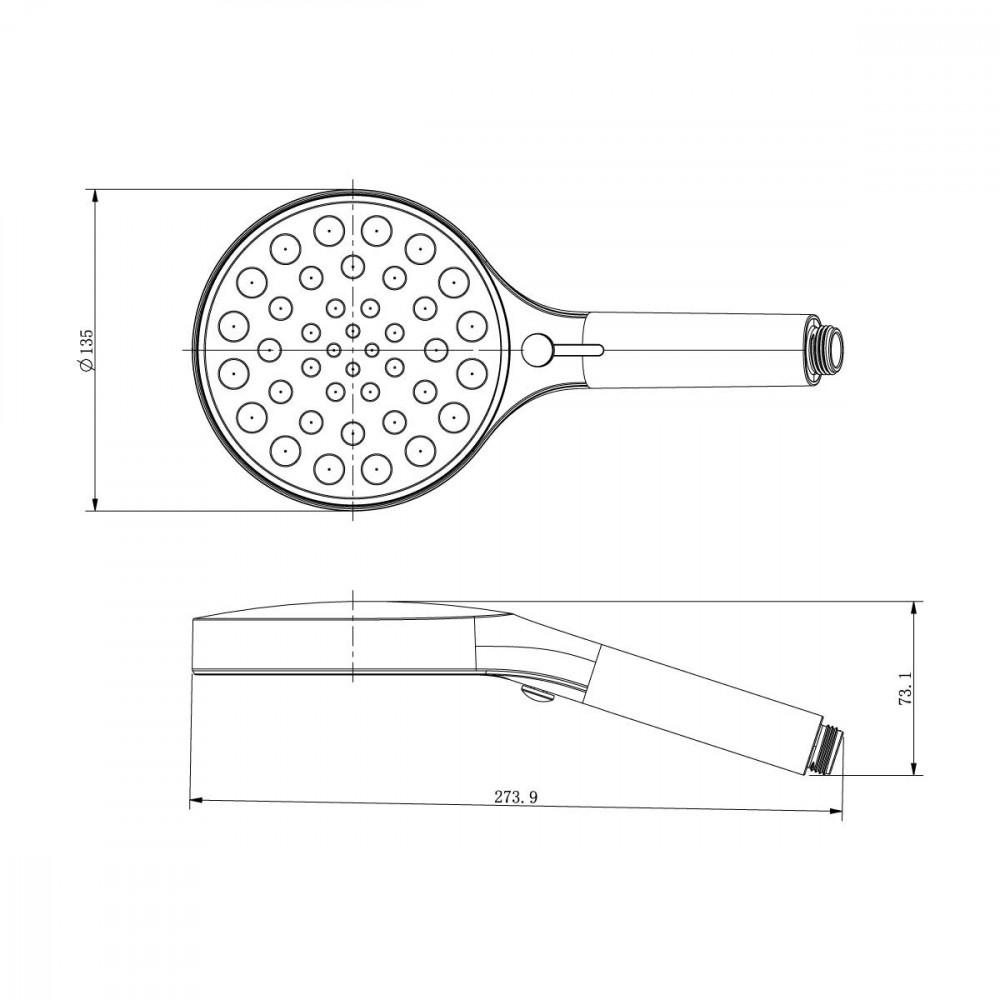 Душевой комплект Inspire VSFW-3I22MT3GM встраиваемый, термостат, двухрежимный, вороненая сталь