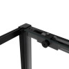 Душевой уголок Slim Soft VSR-1SS9010CLB, 1000*900, черный, стекло прозрачное