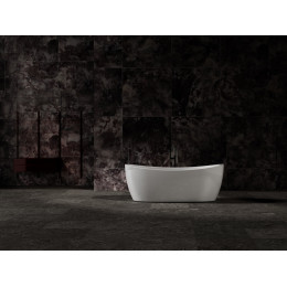 Ванна из искусственного камня Vincea VBT-6S03MW, 1700*800*630, белый мат., слив-перелив в комплекте