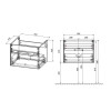 База под раковину Chiara 600 подвесная, 1 выкатной ящик soft-close, G.Stone