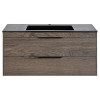 База под раковину Chiara 2D 1000 подвесная, 2 выкатных ящика soft-close, R.Oak