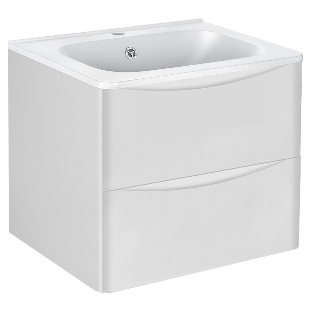 База под раковину Paola 600 подвесная, 2 выкатных ящика soft close, G.White