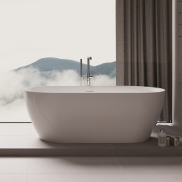 Ванна акриловая Vincea VBT-705-1800, 1800*800*585, цвет белый, щелевой перелив, слив белый