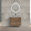База под раковину Vico 600 подвесная, 2 выкатных ящика soft close, V.Oak