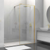 Душевая перегородка Walk-In VSW-1HS800CLG, 800*2000, брашированное золото, стекло прозрачное