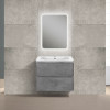 База под раковину Vico 600 подвесная, 2 выкатных ящика soft close, Beton