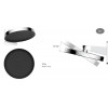 Душевой комплект Inspire VSFW-3I22MT3GM встраиваемый, термостат, двухрежимный, вороненая сталь