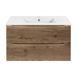 База под керамическую раковину Mia 900 подвесная, 2 выкатных ящика soft close, V.Oak