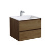 База под раковину Luka 600 подвесная, 2 выкатных ящика soft-close, T.Oak