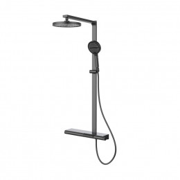 Душевая стойка Aspire VSFS-4AS1GM с изливом, вороненая сталь