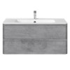 База под раковину Vico 1000 подвесная, 2 выкатных ящика soft close, Beton