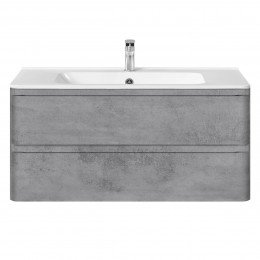 База под раковину Vico 1000 подвесная, 2 выкатных ящика soft close, Beton
