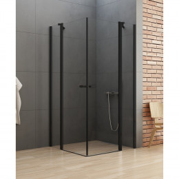 Душевое ограждение NEW TRENDY NEW SOLEO BLACK 2D 90x90x195 K-0553 черный