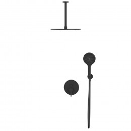 Система для душа скрытого монтажа WHITECROSS Y YSET12TOPBL черный мат