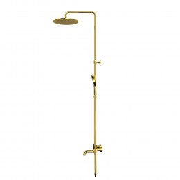 Термостатическая система для ванны наружного монтажа, золото, WHITECROSS Y Y1234TOPGL