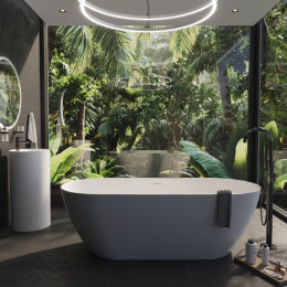 Ванна WHITECROSS Tawna 165x80 белый мат иск. камень