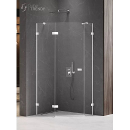 Душевое ограждение NEW TRENDY AVEXA WHITE L 100x80x200 EXK-3870 белый
