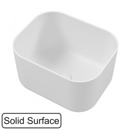 Умывальник WHITECROSS Lazurit 50x40 белый мат иск. камень