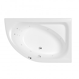 Ванна WHITECROSS Aquarella 170x110 правая LINE хром