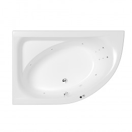 Ванна WHITECROSS Aquarella 170x110 левая LINE хром