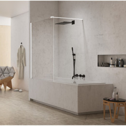 Шторка для ванны NEW TRENDY NEW MODUS WHITE 80x150 EXK-2338-WP белый