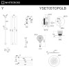 Система для душа скрытого монтажа WHITECROSS Y YSET05TOPGLB брашированное золото