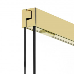 Шторка для ванны NEW TRENDY SENSI LIGHT GOLD 85x150 P-0101 светлое золото