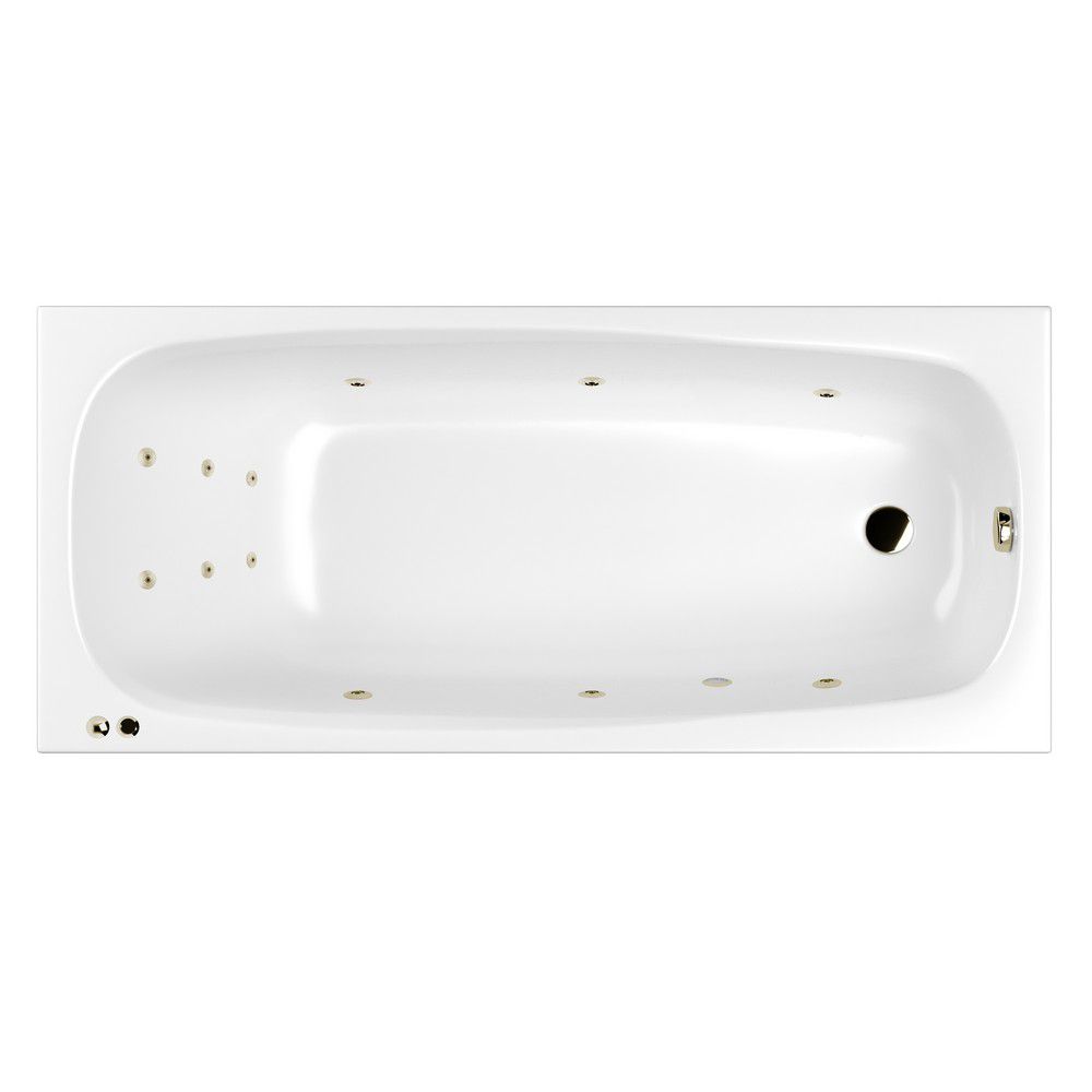 Ванна WHITECROSS Layla Slim 180x80 LINE бронза