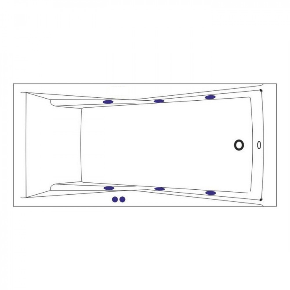 Ванна WHITECROSS Palace 180x80 SOFT белый