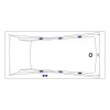 Ванна WHITECROSS Palace 180x80 SOFT белый